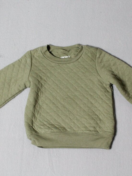 Carter’s Baby Quilted Sweatshirt | Green | 6–9 Months - Picture 1 of 4